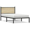 vidaXL sengeramme uden madras 100x200 cm metal sonoma-eg