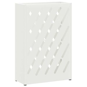 vidaXL Parasolfod Hvid 28 x 12 x 41 cm St&aring;l