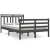 vidaXL sengeramme 120x190 cm Small Double massivt tr&aelig; gr&aring;