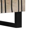 vidaXL Natskab Hvid og sort 50 x 33 x 60 cm Massivt akacietr&aelig;