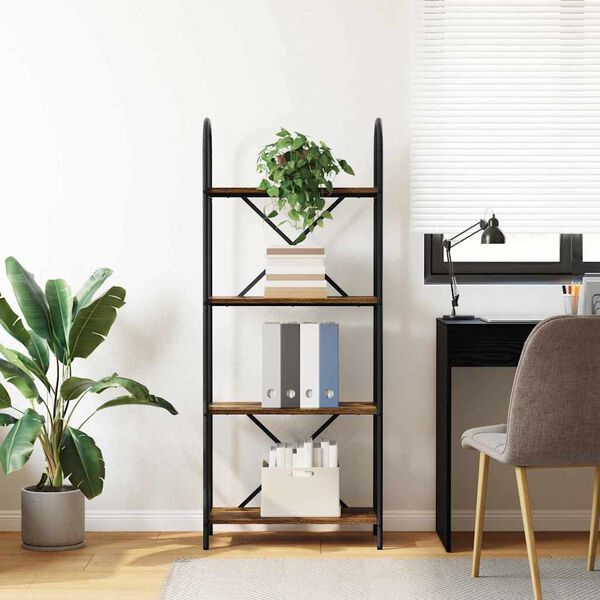 vidaXL Bogreol R&oslash;get eg 60 x 30 x 146 cm Konstrueret tr&aelig;