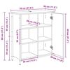 vidaXL Sideboard Gammelt tr&aelig; 70 x 30 x 80 cm Konstrueret tr&aelig;