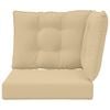 vidaXL Udend&oslash;rs Sofa Pude 3 pcs Beige Polyester