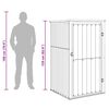 vidaXL redskabsskur til haven 88x89x161 cm galvaniseret st&aring;l antracit