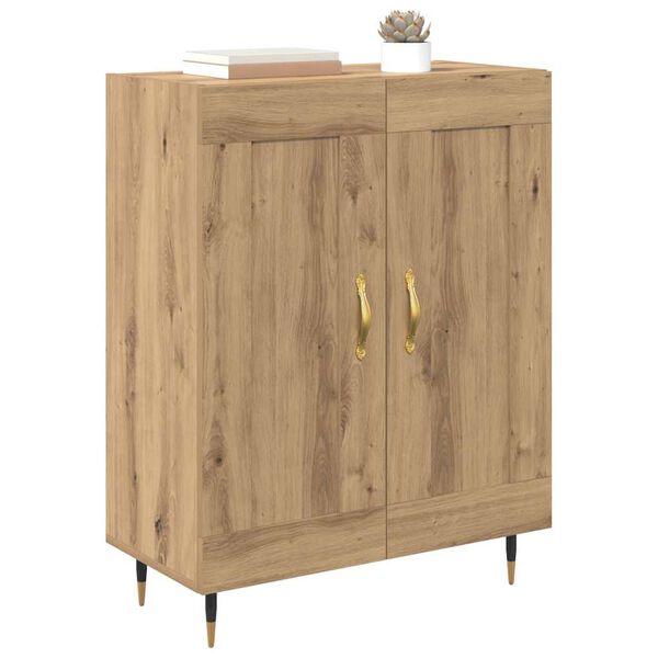 vidaXL Sideboard Artisan Egetr&aelig; 69,5 x 34 x 90 cm Konstrueret tr&aelig;