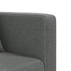 vidaXL L-formet sovesofa 275x140x70 cm stof m&oslash;rkegr&aring;
