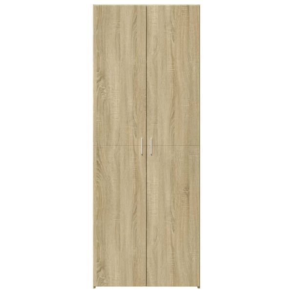 vidaXL skab 70x42,5x185 cm konstrueret træ sonoma-eg