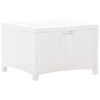 vidaXL opbevaringsboks til haven 60x54x41 cm polyrattan hvid