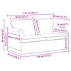 vidaXL Sofa 2 pcs Gr&aring;brun 144 x 80 x 85 cm Stof