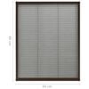 vidaXL plisseret insektnet til vinduer aluminium 60x80 cm brun