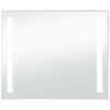 vidaXL LED-v&aelig;gspejl til badev&aelig;relset 80x60 cm