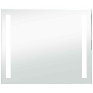 vidaXL LED-v&aelig;gspejl til badev&aelig;relset 80x60 cm