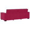 vidaXL 3-personers sofa 180 cm fl&oslash;jl vinr&oslash;d
