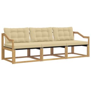 vidaXL Udend&oslash;rs sofagruppe 3 stk. Hvid og Beige