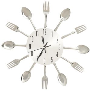 vidaXL v&aelig;gur med ske- og gaffeldesign 31 cm aluminium s&oslash;lvfarvet