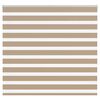 vidaXL zebragardin sandbrun 165x150 cm stofbredde 160,9 cm polyester