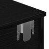 vidaXL v&aelig;ghylde med skuffer 100x37,5x19 cm konstrueret tr&aelig; sort