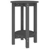 vidaXL sofabord &Oslash; 55x60 cm massivt fyrretr&aelig; gr&aring;