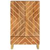 vidaXL skab 60x33,5x100 cm massivt mangotr&aelig; brun og sort