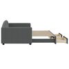 vidaXL daybed med udtræk og skuffer 90x200 cm stof mørkegrå