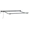 vidaXL Manuel markise-ramme med LED-lys Antracit 3 x 2,5 m Aluminium