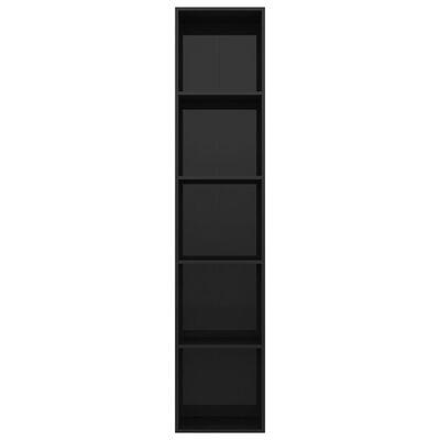 vidaXL bogskab 40 x 30 x 189 cm spånplade sort højglans