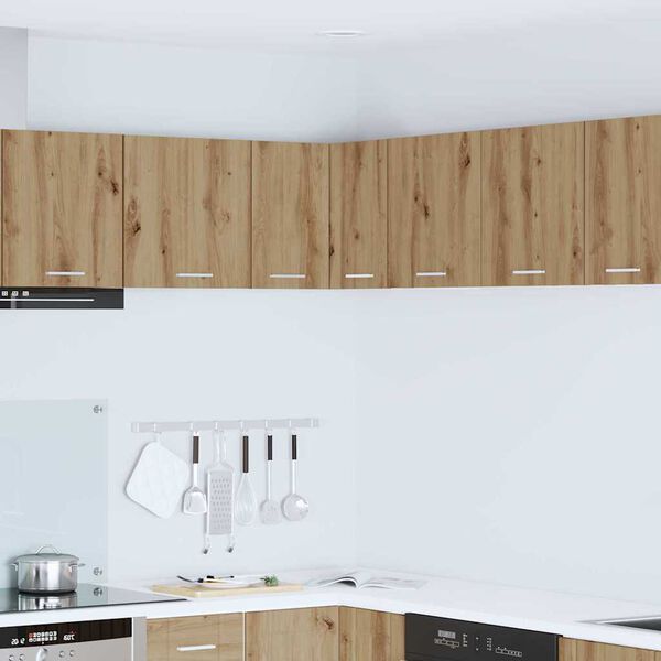 vidaXL H&aelig;ngeskab Artisan eg og hvid 57 x 57 x 40 cm Konstrueret tr&aelig;