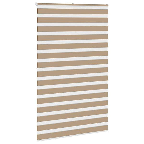 vidaXL zebragardin sandbrun 145x230 cm stofbredde 140,9 cm polyester