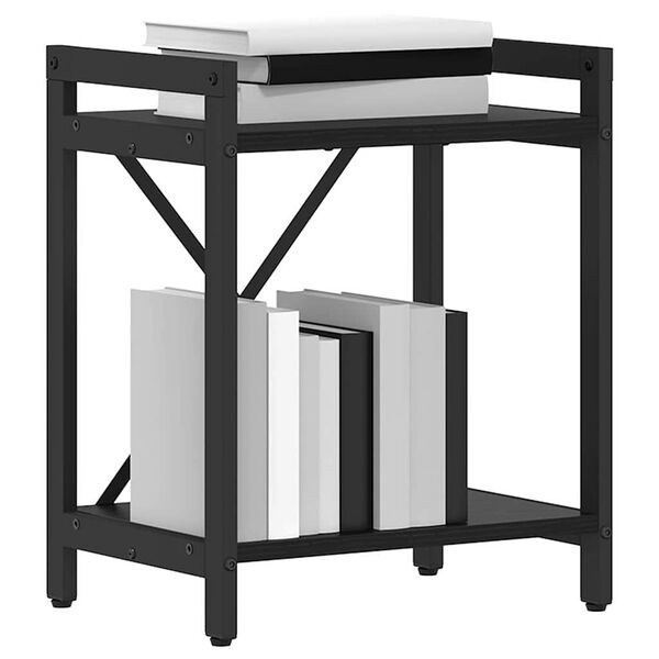 vidaXL Bogreol Sort eg 40 x 30 x 50 cm Konstrueret tr&aelig;