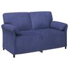vidaXL 2-personers sofa Politi bl&aring; 158 x 83 x 95 cm Fl&oslash;jl