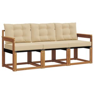 vidaXL Udend&oslash;rs sofagruppe 3 stk. Naturlig og Beige