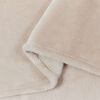 vidaXL Throw t&aelig;ppe Beige 150 x 200 cm Fleece