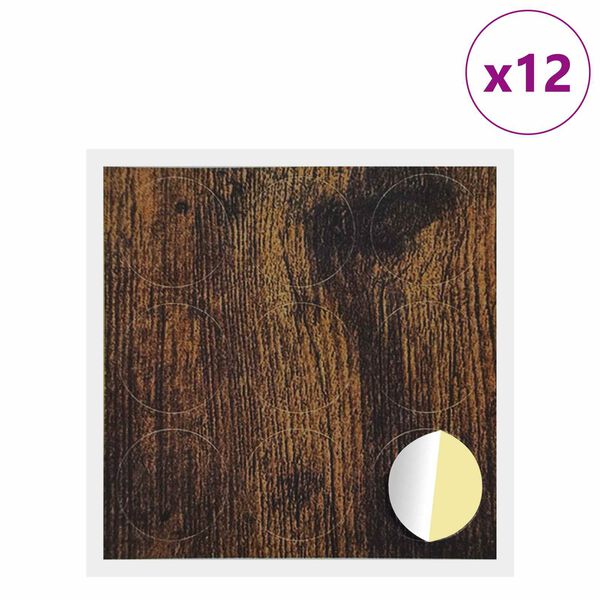 vidaXL Kl&aelig;bende Skrue Cover 12 pcs R&oslash;get eg &Oslash; 20 x 0,5 mm Coated Papir
