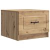 vidaXL Sofabord med skuffe Artisan-eg 49 x 50 x 37 cm Konstrueret tr&aelig;