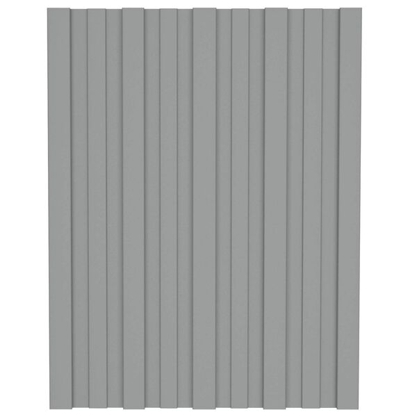 vidaXL Tagpanel 36 pcs Gr&aring; 60 x 45 cm Galvaniseret st&aring;l
