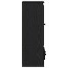 vidaXL Highboard med skuffe 3 pcs Sort eg Konstrueret tr&aelig;