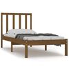 vidaXL sengeramme 100x200 cm massivt fyrretr&aelig; gyldenbrun