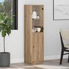 vidaXL Highboard Artisan Egetr&aelig; 35 x 37 x 142 cm Konstrueret tr&aelig;