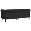 vidaXL 3-personers Chesterfield-sofa stof sort