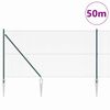 vidaXL Hegnsp&aelig;l Gr&oslash;n 50 x 1,4 m (16 x 16 mm net) St&aring;l og PVC