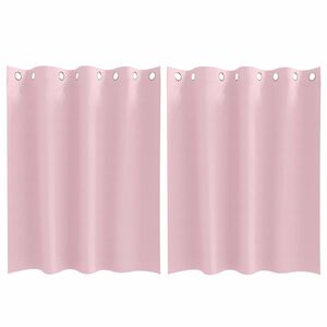 vidaXL M&oslash;rkl&aelig;gningsgardiner med ringe 2 stk. Lyser&oslash;d 140 x 140 cm