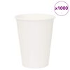 vidaXL kaffekopper af papir 1000 stk. 12oz 300ml hvid