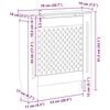 vidaXL radiatorskjuler 78 cm MDF hvid
