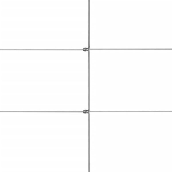 vidaXL havehegn 50x1,5 m galvaniseret st&aring;l s&oslash;lvfarvet