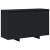 vidaXL Sideboard Sort 120 x 41 x 75 cm Konstrueret træ