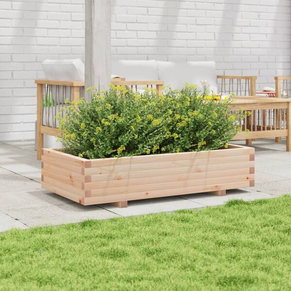 vidaXL plantekasse 110x60x26,5 cm massivt fyrretr&aelig;
