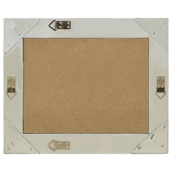 vidaXL vægspejl 60x40 cm barokstil sølvfarvet