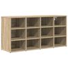 vidaXL Sko skab 103 x 30 x 51 cm Konstrueret tr&aelig; Sonoma-eg