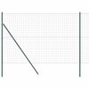 vidaXL Eurohegn Ground Fix 10 x 1,5 m PVC-belagt st&aring;l Gr&oslash;n Mesh