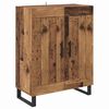 vidaXL Highboard Gammelt tr&aelig; 69,5 x 34 x 180 cm Konstrueret tr&aelig;